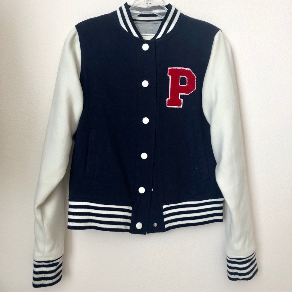 Varsity jacket, Papaya, medium